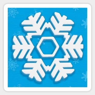 Snowflake Winter Holiday Christmas Decoration Sticker